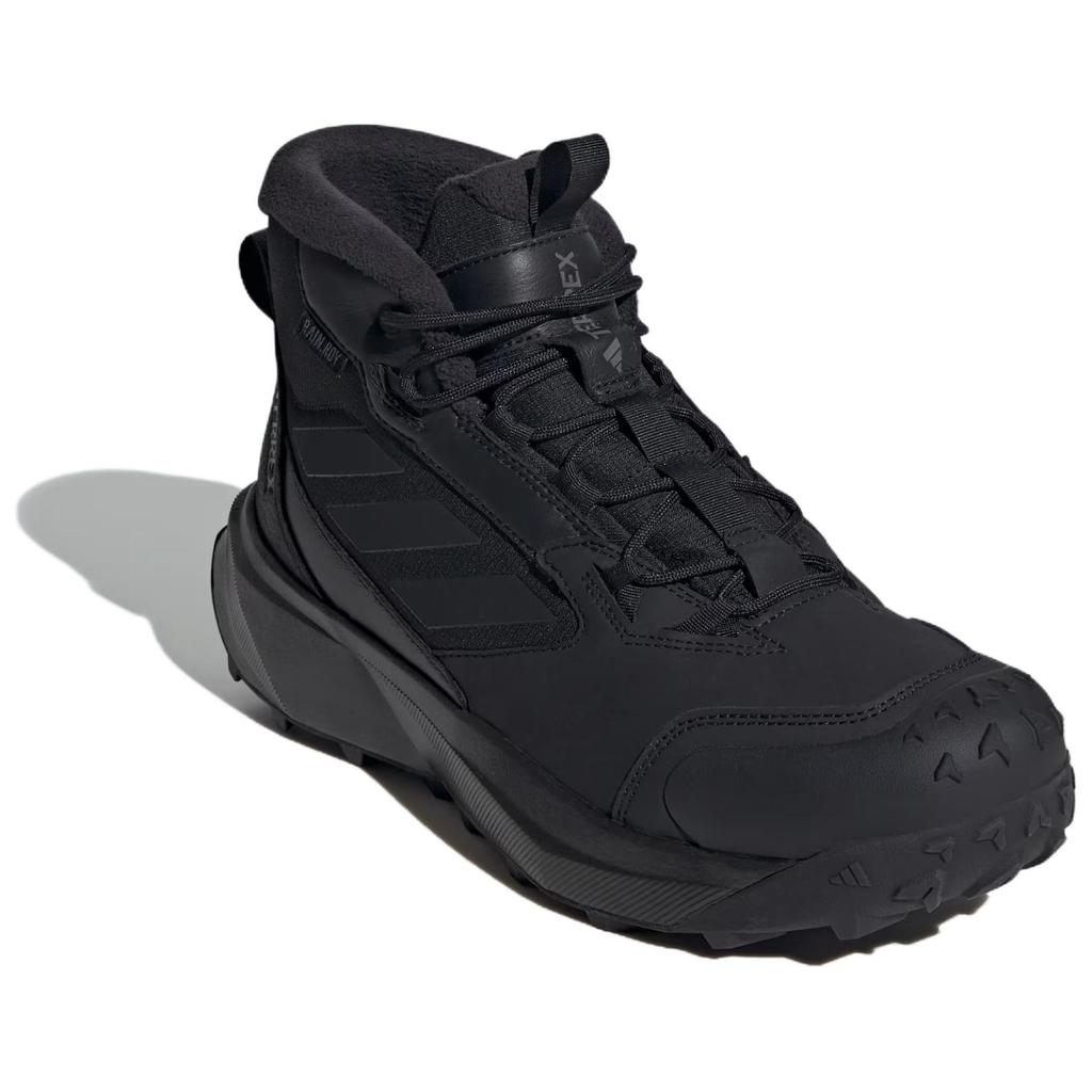 Adidas Terrex Winter Leather Mid Rain.RDY Cold.RDY Black Grey Unisex Sneakers Core-Black Grey-Four ID2859