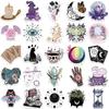 10/50pcs Cartoon Witch Stickers Crystal Moon Graffiti Stickers for DIY Luggage Laptop Bicycle Sticker