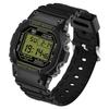 Sanda Multifunctional Waterproof Luminous Square Sport Watch - Fashionable Student Wristwatch