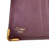 Cartier Кожаный бифолд Must Line с тисненым логотипом Красная кожа Женский Б/у