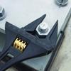 Fujiya Light Adjustable Black Maximum 53mm Wrench, Gold, FLA-53-BG, Opening