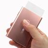 Metal Business Card Holder Hand Push Card Case Bank Card Membership Package Ultra Thin Business Card Organizer Packaging Box