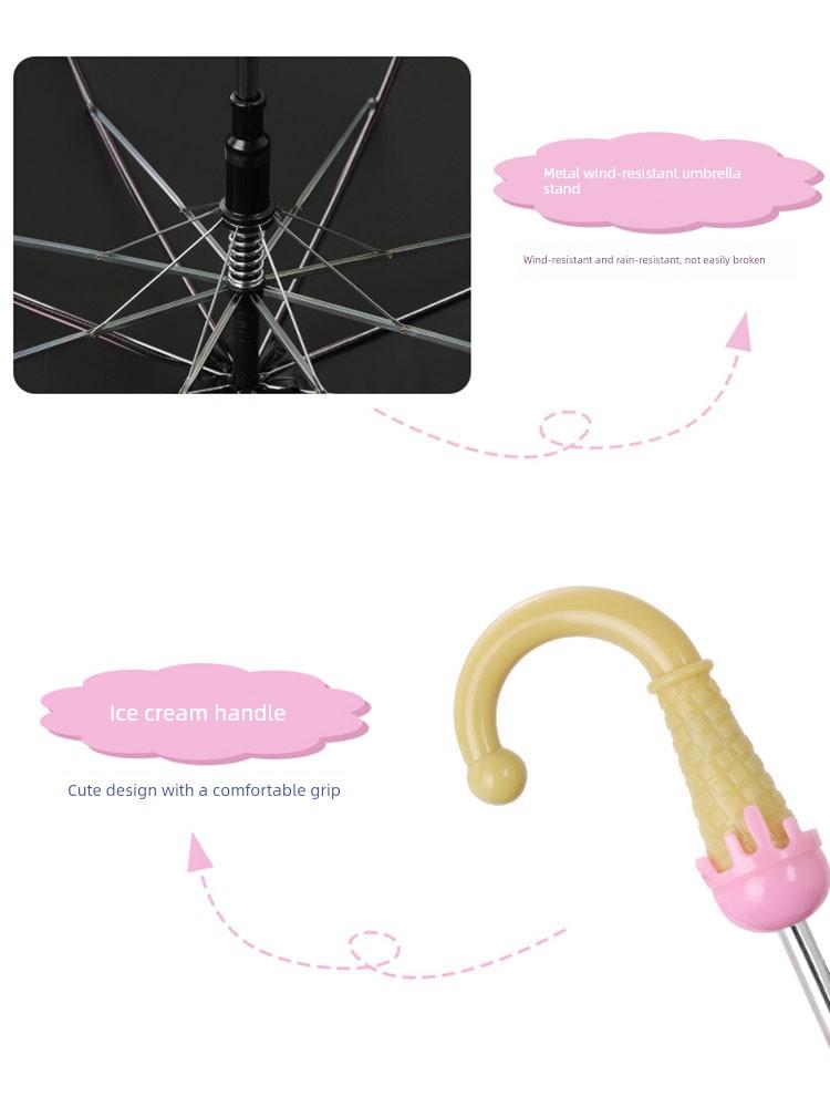Children's Umbrella for Boys and Girls, Kindergarten Kids, Babies, Elementary School Students, Automatic Cartoon Umbrella for School Use