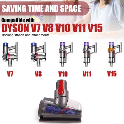 Модернизированная мини-моторизованная щетка-насадка Anti-Tangle для пылесоса Dyson V7 V8 V10 V11 V15, подходит для диванов, кроватей, автомобильных сидений
