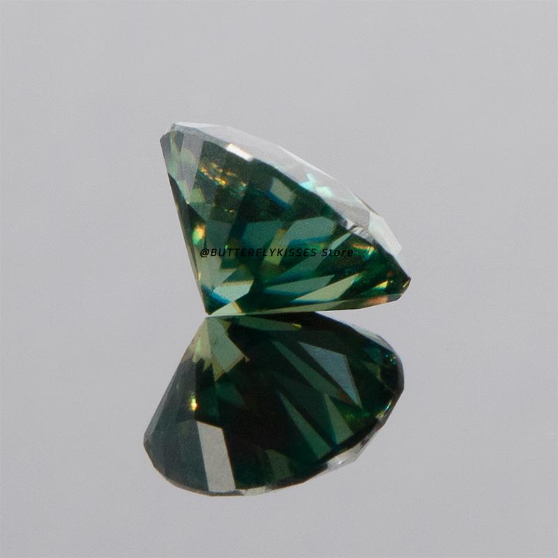 Cellacity Овальные серьги-кольца с белым муассанитом 3А из голого камня и камнем через сертификат GRA в подарок