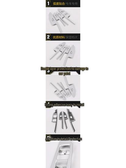 Decorative Frame for Geely Vision X3 Car Door Glass Switch: Fits 17 Models