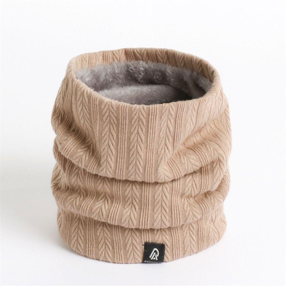 Knitted Full Face Mask Plush Warm Thick Muffler High Quality Winter Ring Scarf