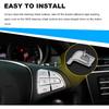 12Pcs Car Steering Wheel Button Sticker Trim Replacement for C V GLC Class W205