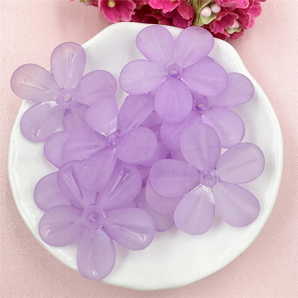 10 шт. 29 мм акриловые матовые цветочные бусины россыпью для изготовления украшений своими руками головные уборы телефонная цепочка ручная работа