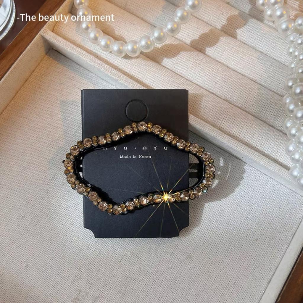 Rhinestones Braided Hair Clips For Girls Hairclip with 3 Flowers Hair Span With Crystalllume Women Hairpin Hair Accessories