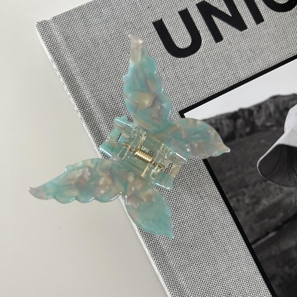 Acetate Fiber Butterfly Hair Claw Colorful Hair Clamps New Hair Clip