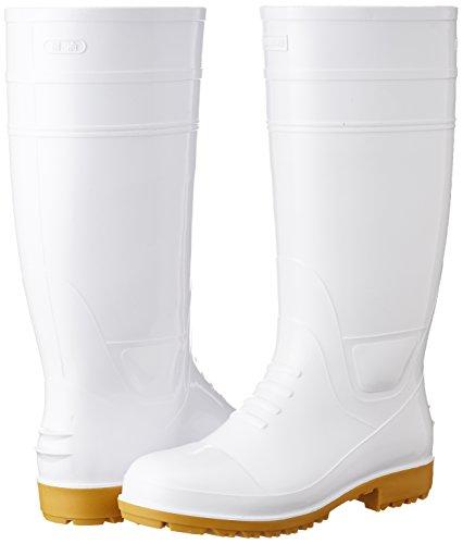 Fukuyama Rubber Galore 1 Long Oil-Resistant Boots with Steel Toe Cap (Toe Cap), White, Size 3L