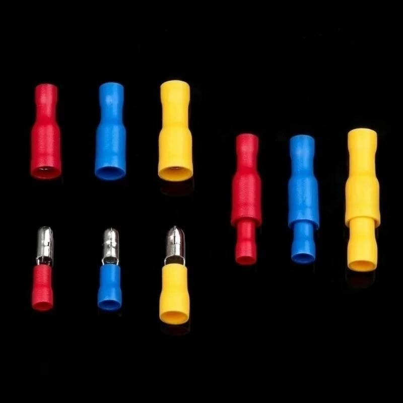 100/280/300/480PCS Insulated Cable Connector Wire Crimp Spatula Butt Ring Fork Kit Ring Lug Rolled Terminal Kit