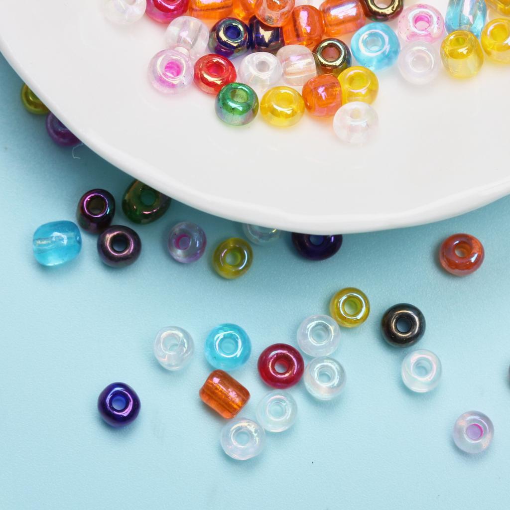 150-1000PC for Jewelry Making DIY Spacer Bead Loose Beads Pendant 2-4mm Colorful Glass  Beads