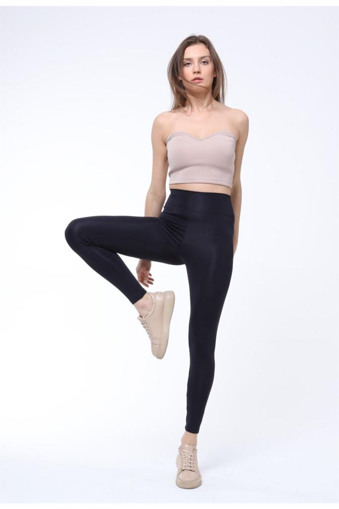 Женские леггинсы больших размеров, темно-синие, укрепляющие колготки для дайвинга с очень высокой талией