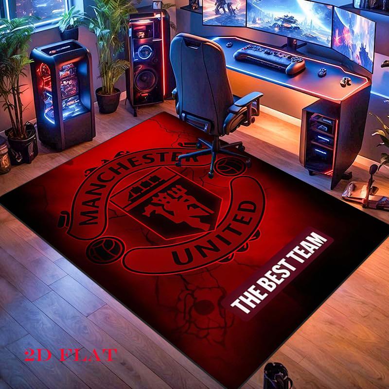 Ковер Man Utd для гостиной, спальни, дома, украшение дивана, нескользящий коврик для детских игр