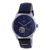 Flatline Open Heart Blue Dial Leather Strap Automatic 7364-3 73643 Men's Watch
