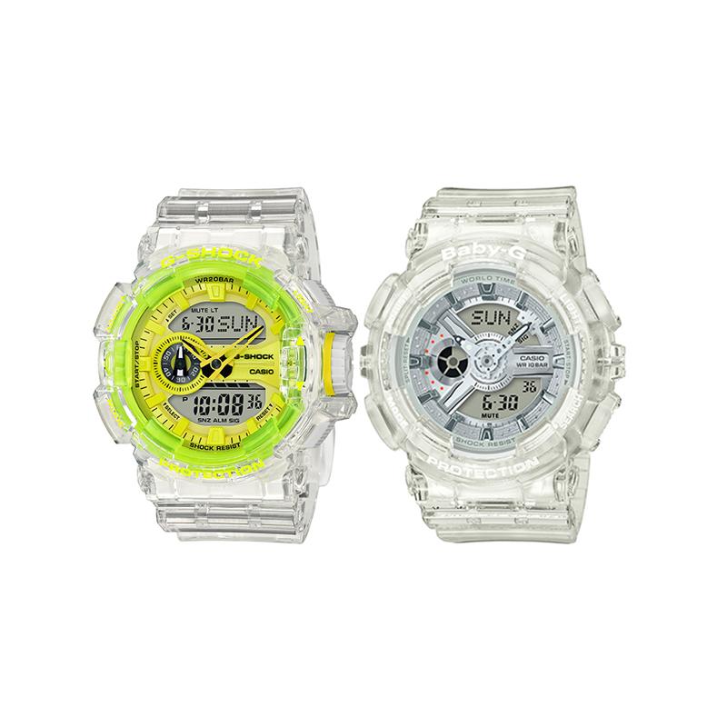 Casio Часы серия-GABA серия парные часы кварцевый механизм ремешок из смолы японские и корейские часы одинаковый стиль для мужчин и GA-400SK-1A9PRSBA-110CR-7A