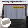 Солнцезащитный козырек на боковое окно автомобиля, двухслойная занавеска для конфиденциальности автомобиля, сильная магнитная адсорбция, простая установка, защита от УФ-излучения, автомобильный солнцезащитный козырек на лобовое стекло
