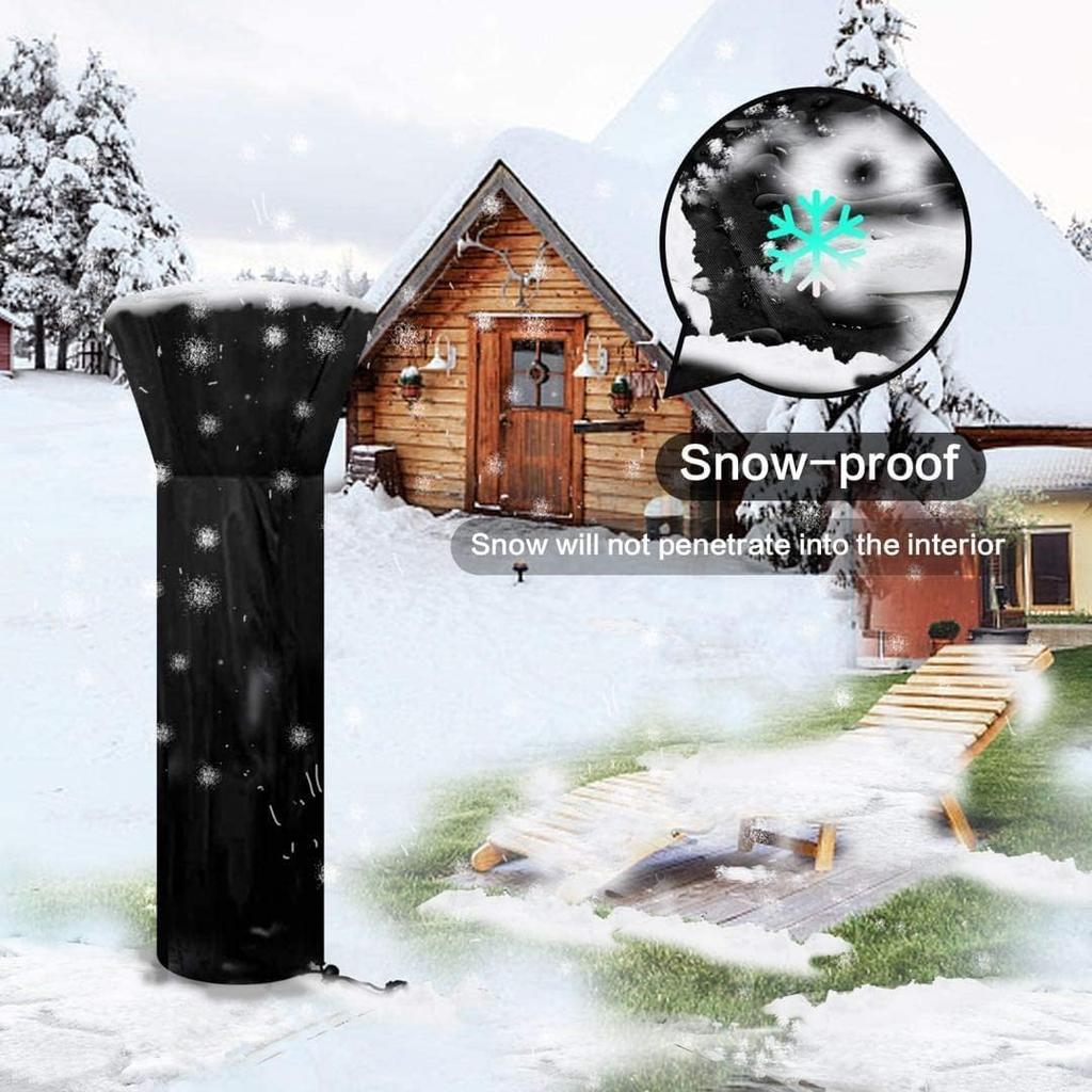 210D Terrace Heater Cover Waterproof Winter Standing Outdoor Heater Cover Tear Resistant Terrace Heater Cover Terrace Heater Cover