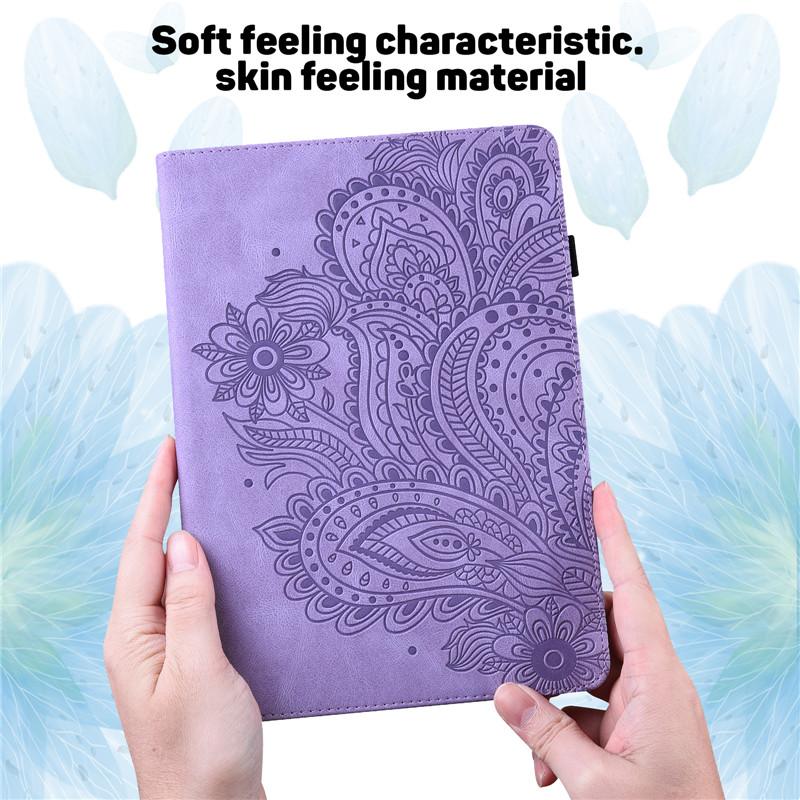 Coque for Samsung Tab A9 Plus Case 11 Inch Embossing Wallet Stand Tablet Case for Galaxy Tab A9 Plus A 9 Plus Sm X210 X215 Funda