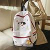 Милый рюкзак с рисунком собаки, большой вместимости, моющийся, универсальный, с регулируемым ремнем, нейлоновая сумка для компьютера, студенческий