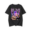 KPop Demon Hunters Fashion Short Sleeve Summer Colorful Printed Versatile Fashion Lightweight Short Sleeve Round Neck T-shirt