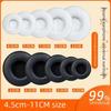 Universal Round Earphone Covers 45-110mm: Sponge, Leather, and Cotton Earmuffs for Head-Mounted Internet Cafe Use