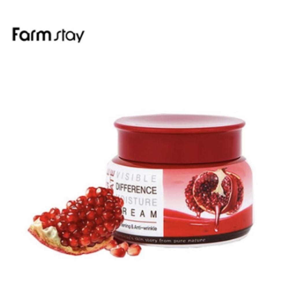 FARM STAY Visible Difference Moisture Cream Pomegranate 100g (3 Options)