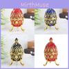 Faberge Russian Pelican Egg Box Ornaments With Rhinestone Decor For Gift Daily
