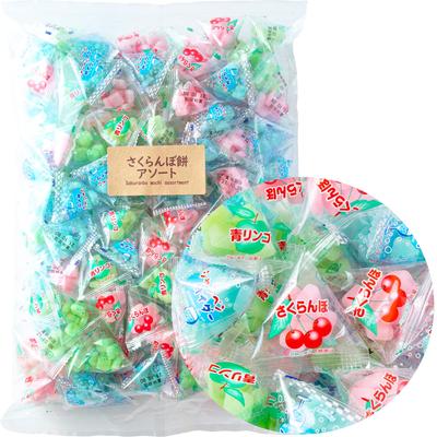 Mai Gum Kobo Дагаси для коммерческого использования Ассорти жевательного мармелада моти с вишней 3 вида 1 кг 132 штуки Конфеты Большое количество Индивидуальная упаковка Маленькие порции Набор