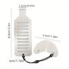 1pc Portable Stainless Steel Door Stop with Safety Lock Function, Anti-Pry Door Security Device. Suitable for Home, Travel, and Hotel Use