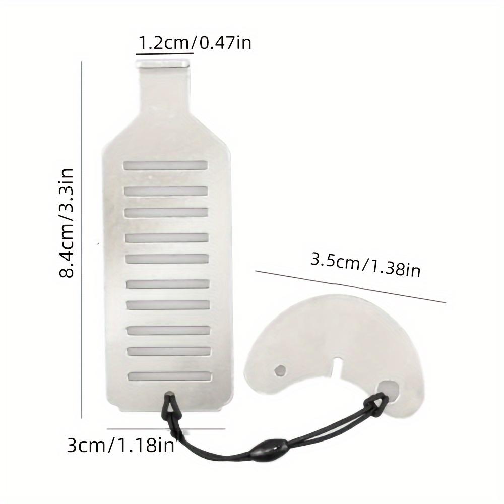 1pc Portable Stainless Steel Door Stop with Safety Lock Function, Anti-Pry Door Security Device. Suitable for Home, Travel, and Hotel Use