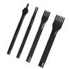 4Pcs/Set 1/2/4/6 Prong Leather Punch Chisel Hole Punches Stitching Craft Tools 3mm/4mm/5mm