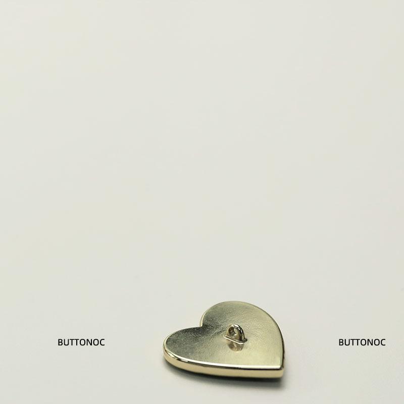 Celebrity Leather Face Love Buttons Suit Jacket Decorative Metal Buttons Double-Sided Nylon Coat Buttons