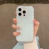 Корейская мода Летний синий чехол для телефона в горошек Для iPhone 16 Pro 15 14 13 12 11 Promax 78 Plus Защитный чехол Защита от падений