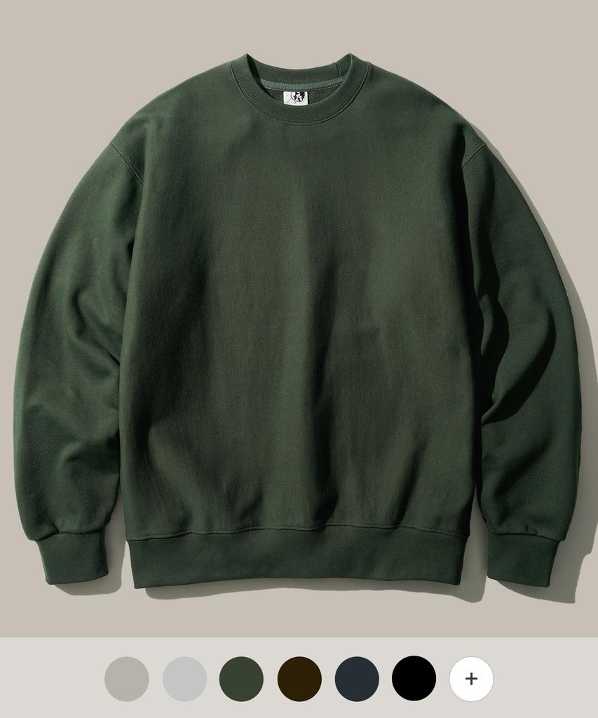 FP142 New Wave Heavy Meteor Diversweave Sweatshirt Dark Green Sjmt1423