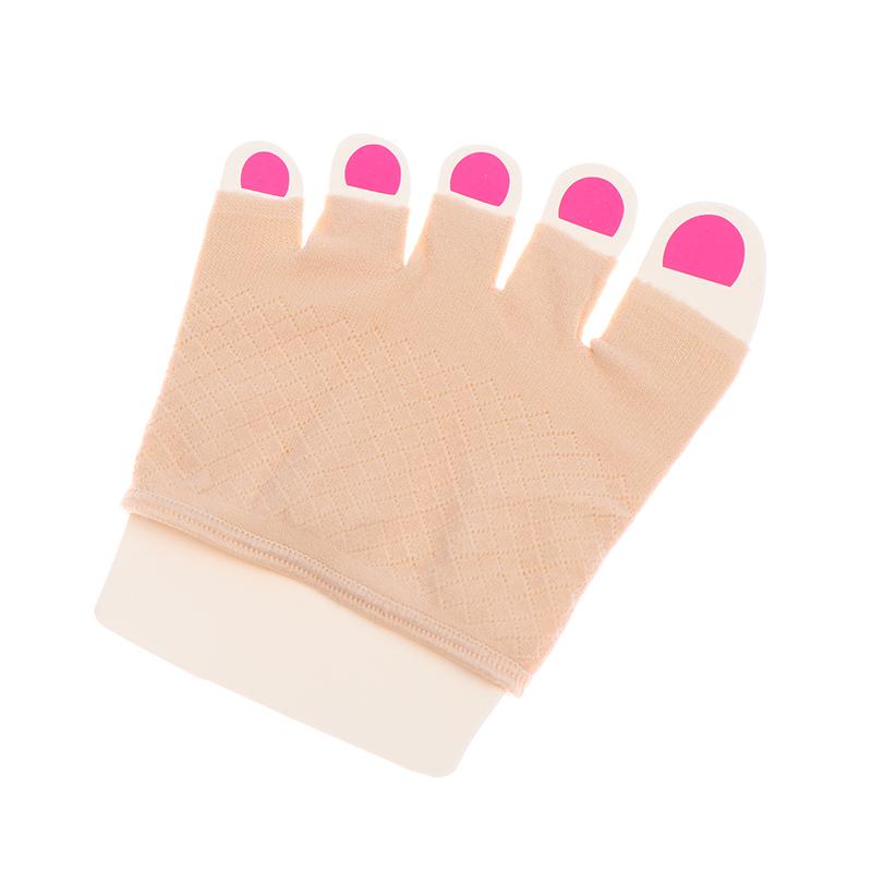 Летние носки Half Palm Five Fingers Socks с невидимым тонким каблуком спереди с открытым носком женские неглубокие сандалии носки с раздвоенным носком