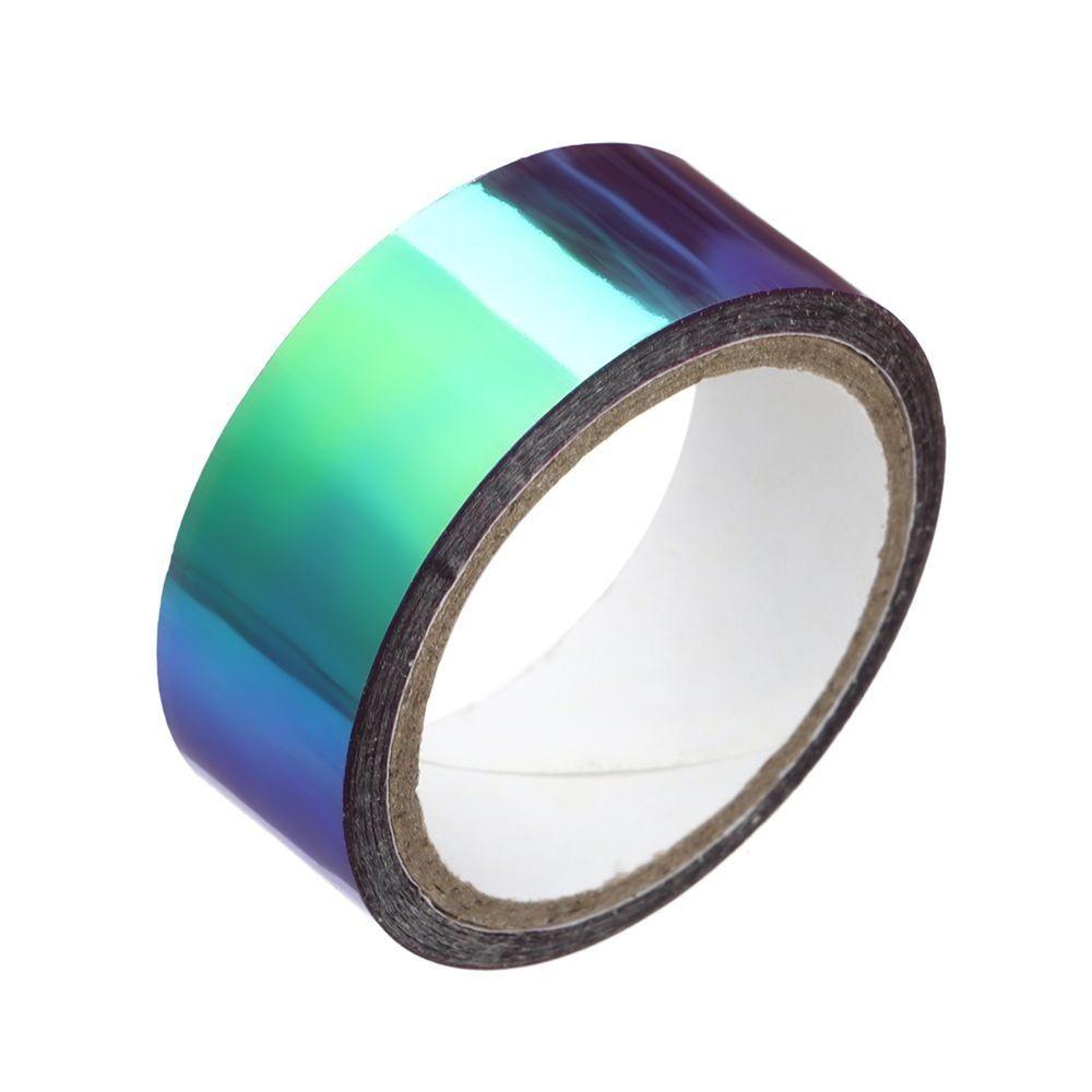 Waterproof Graphic Tape Rainbow Sparkle Metallic Tape Mirror Wrapping Holographic School Supplies.