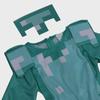 «Детский костюм Minecraft Diamond Armor на Хэллоуин — цельный»