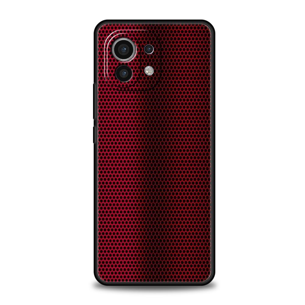 Чехол для телефона для Xiaomi 13 12 11 Lite 12T 11T 10T 9T Mi Poco M4 M3 X4 X3 Pro F4 F3 GT 5G Черный силиконовый корпус Углеродное волокно