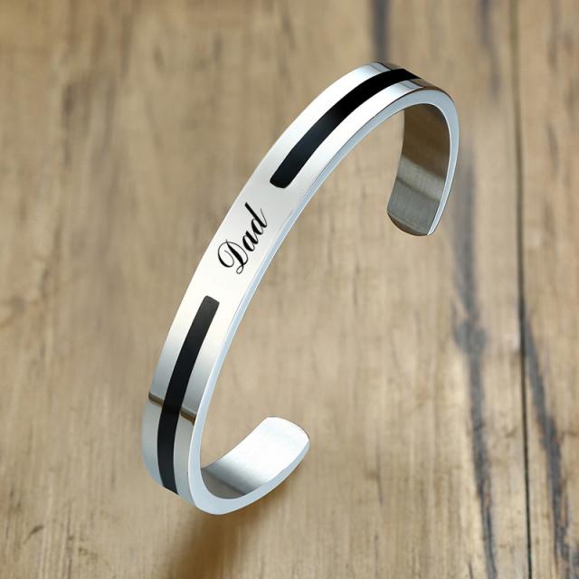 8 мм простые мужские браслеты со звездой Давида на заказ Дракон Скорпион Нержавеющая сталь эмалированные браслеты-манжеты ювелирные изделия для папы бойфренда подарок