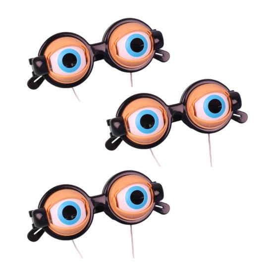 Crazy Eyes Googly Glasses Toy Winking Glasses with Pull-String Blinking Action Fun Novelty Prop for Kids Party Stage Performance