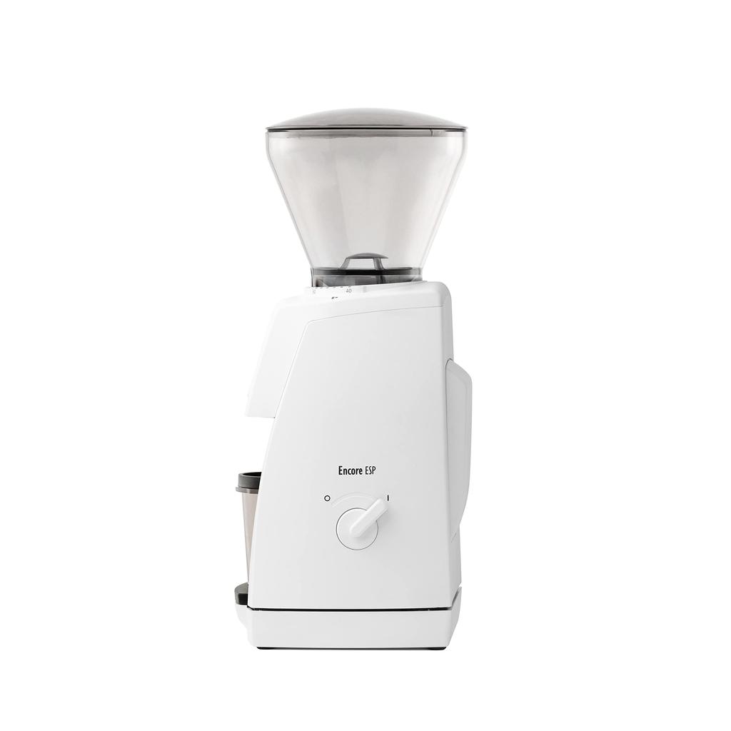 Encore ESP Electric Coffee Coffee Grinder for Home 40 Grit Easy Includes Cleaning Brush (White) Grinder, Cone-Type Use, Settings, Cleaning,