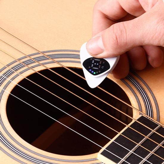 2 в 1 гитарный тюнер и медиатор цифровой медиатор со светодиодом