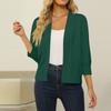 Women's 3/4 Sleeve Cropped Cardigan Sweater Open Front Short Shrugs Cardigans Lightweight Sweaters