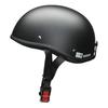 LEAD DALE Half Motorcycle Matte One Size Fits Most for 125cc and Under Helmet, Black, (57-60cm),