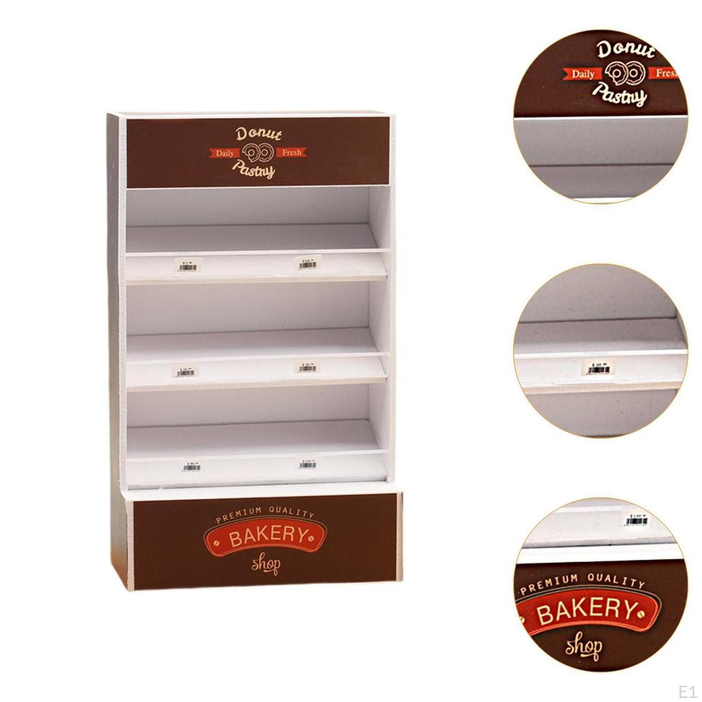 1/12 Dollhouse Miniature Model Bread Cabinet Furniture Toy Micro Landscape Doll Accessories