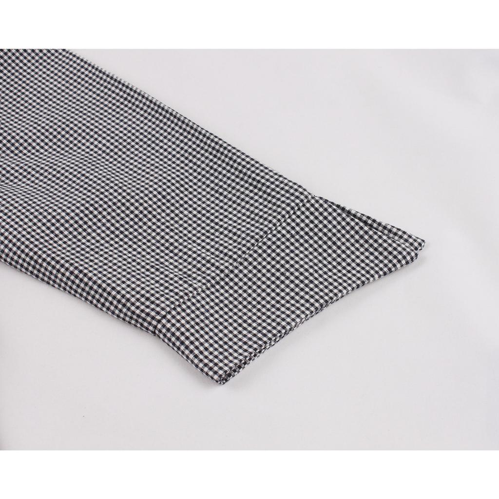 GMXIA Стиль Хепберн, вырез под горло, черная талия, рукава-семь точек, винтажное элегантное женское платье-халат, хлопок