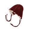 Windproof Kids Warm Hat Soft Knitted Lace Cap Exquisite Warmer Beanie Cap  Kids